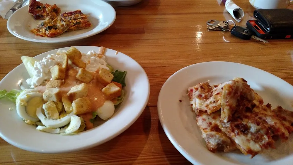 Pizza and Salad